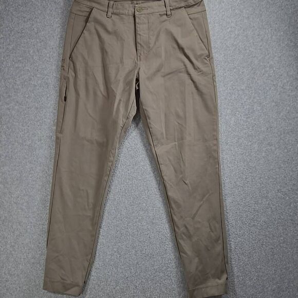 BYLT Pants Men Everyday Jogger Lightweight Stretch 32 Slim Tan - Picture 1 of 11